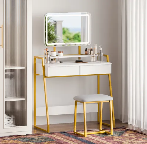 Mondeer Schminktisch mit LED Beleuchtung von Mondeer