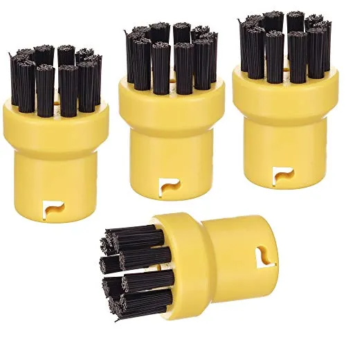 Burstenset 4x Bürsten Gelb Kompatibel für Kärcher Dampfreiniger EasyFix SC 2, SC 3, SC 4, SC 5
