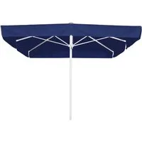 Schneider Gastro Sonnenschirm Quadro, quadratisch, 300x300 cm, Blau - Sonnenschirm für Garten und Gastronomie, wasserabweisend und pflegeleicht mit Lichtschutzfaktor 50+. Ideal für entspannte Sommermomente im Freien.
