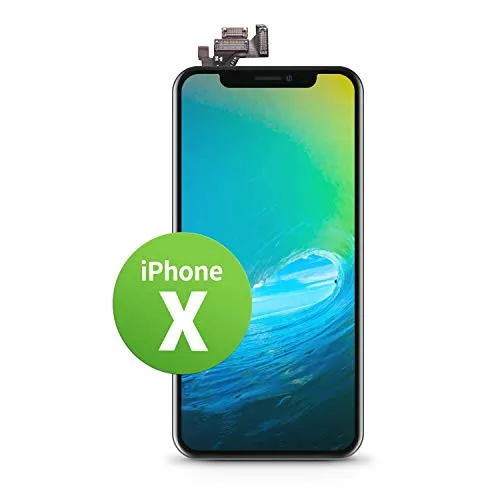 GIGA Fixxoo iPhone X Display in A+ Qualität | Austausch-Display iPhone X mit voller Farbechtheit und Perfekter Passform | iPhone X Screen in überragender Qualität | iPhone Display Retina LCD