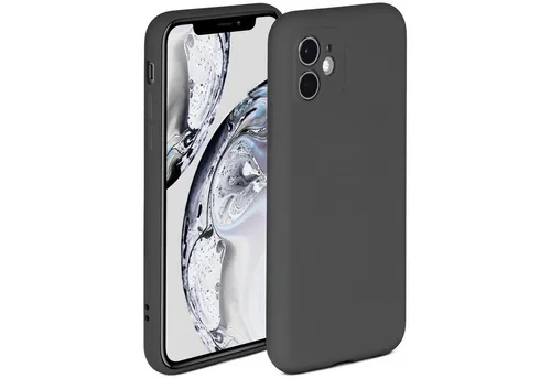 ONEFLOW Handyhülle für iPhone 11 Hülle Silikon Soft Case Anthrazit 6,1 Zoll, Silikonhülle Cover Dünn Handytasche TPU Schutzhülle mit Kameraschutz
