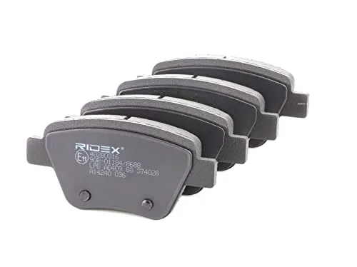 Produktbild RIDEX 402B0316 Bremsbelagsatz Bremsbeläge Hinten Kompatibel mit VW Golf VII Schrägheck 5G1, BQ1, BE1, BE2
