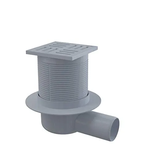 Bodenablauf 105x105 Anschluss DN 50 Waage richtig kunstoff extra Duschwanne Ablaufgarnitur Badablauf