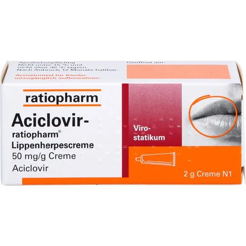 Aciclovir ratiopharm Lippenherpescreme