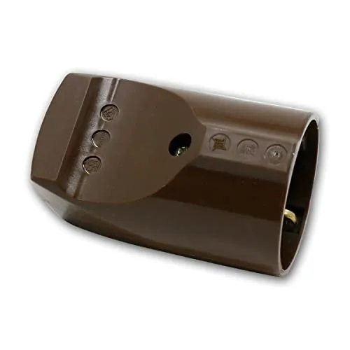 world-trading-net - Standard Kupplung braun mit Zugentlastung, 250V/16A