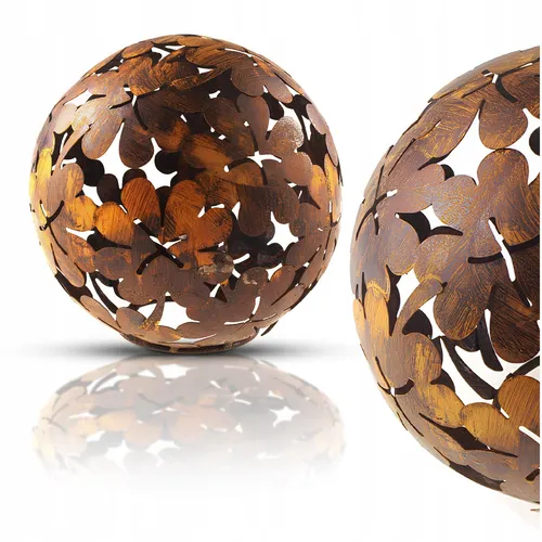 Rostkugel Edelrost Dekokugel Kugel 23 cm Bandeisen Gartendeko Rost Metall