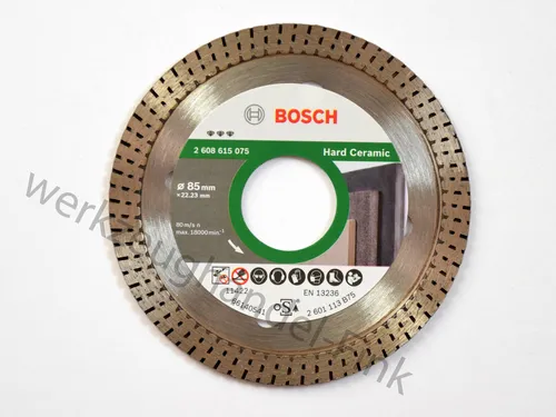 BOSCH 85mm x 22,23mm Diamanttrennscheibe Hard Ceramic / 2608615075