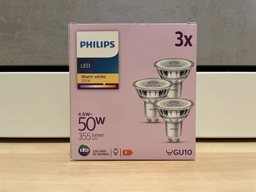 PHILIPS LED-Lampe GU10 4,6W (=50 W) 3er-Set  [BRANDNEU] von Philips