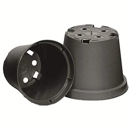 Göttinger 20 Rundtöpfe Ø 12 x 9,0 schwarz Pflanztöpfe Pflanzkübel Blumentöpfe,
