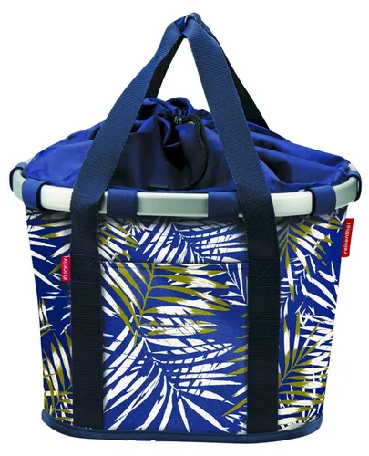 Rixen & Kaul Klickfix Reisenthel Bikebasket Fahrrad Korb jungle space blue - Fahrradtaschen - Faltbarer und praktischer Fahrradkorb in stylischem Blau, ideal für den Stadtverkehr und Einkaufstouren.