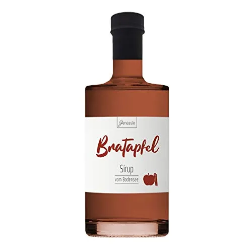 Bratapfel-Sirup 700ml - Genüssle Apfelsirup vom Bodensee - Bratapfel Sirup - Äpfel vom Bodensee - natürlich ohne Zusatzstoffe