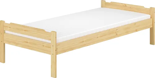 ERST-HOLZ Bett Kiefer Massiv 90 x 200 - Robustes Einzelbett - Klassisches Kinder- und Jugendbett aus massivem Kiefernholz, ideal für gemütliche Träume. Mit optionalem Bettkasten für zusätzlichen Stauraum und pflegeleichter Handhabung.