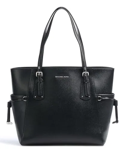 Produktbild Michael Kors Leder-Schultertasche Schwarz