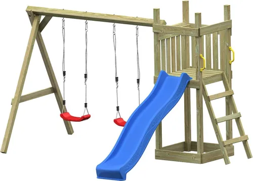 Endorphin Spielturm Piccoo Play mit Wellenrutsche und Schaukeln