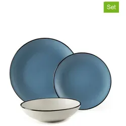 Excelsa Geschirrset 18-Teiliges Blaues Moon Keramik von Trendy Kitchen by EXCÉLSA