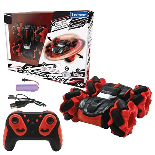 Lexibook Crosslander Slide - Ferngesteuertes Allrad-Auto, bis zu 12 km/h, 360° Stunts und beeindruckende Lichteffekte, ideal für abenteuerliche Spielstunden