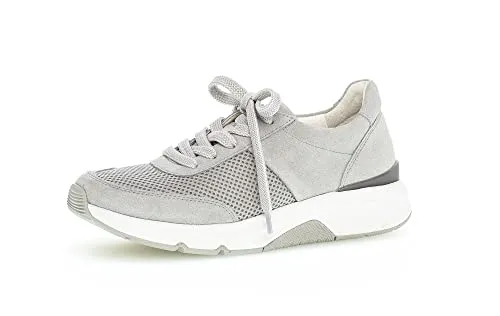Gabor Damen Low-Top Sneaker - Stylish und Bequem - Damen-Sneaker in Light Grey, ideal für den Alltag. Mit einem bequemen Microfaser-Innenmaterial und einer leichten Laufsohle für perfekten Tragekomfort.