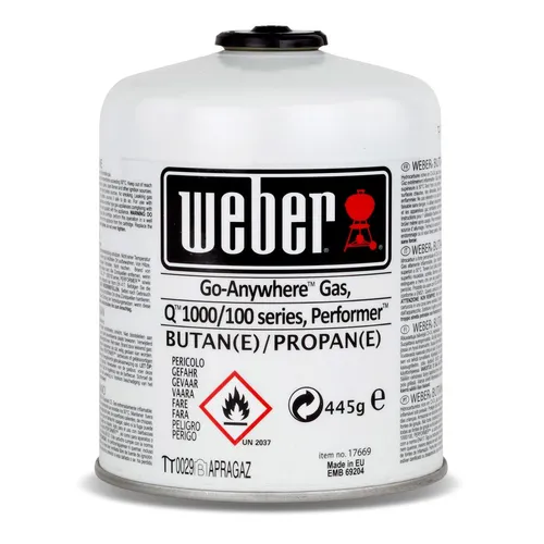 Weber Gas Kartusche 26100 für Q 100 Serie und Performer Touch-N-Go