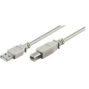 goobay USB 2.0 A/USB 2.0 B Kabel 5,0 m grau, 1 St.