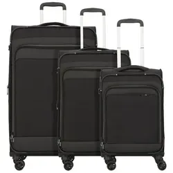 D&N Trolleyset Travel Line, 3-teilig, 4 Rollen von d & n