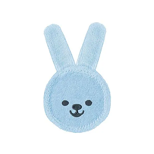 MAM Oral Care Rabbit für Baby’s erste Mundhygiene, sanfte Zahnpflege mit weichem Mikrofaser-Material, Babys an die tägliche Mundreinigung gewöhnen, ab 0+ Monate, blau