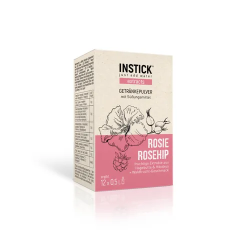 INSTICK Rosie Rosehip für 12 x 0,5 L leicht gesüßtes Getränk