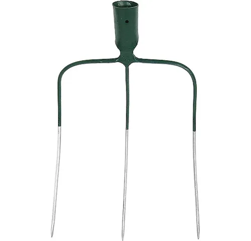 PROREGAL® Spatengabel Dunggabel Mistgabel Mistforke Heugabel Streugabel, 3 Zinken, Ohne Stie