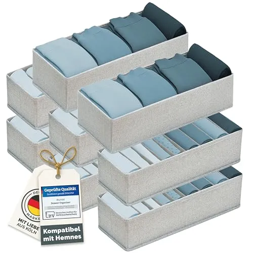 Blumtal HEMNES Organizer 8er Set für Kleiderschrank von Blumtal