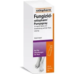 Fungizid-ratiopharm Pumpspray - Arzneimittel zur effektiven Behandlung von Hautpilzinfektionen wie Fußpilz und Hefepilzen. Einfach anzuwenden mit praktischem Pumpspray für gezielte Anwendung.