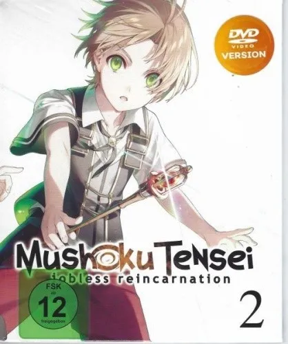 Mushoku Tensei: Jobless Reincarnation - Staffel 1 - Vol.2 - [DVD] - Fantasy-Anime ab 12 Jahren, voller Abenteuer und faszinierender Charaktere für Anime-Liebhaber.