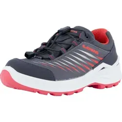 Lowa Zirrox II GTX LO JR graphit/koralle (9273) 24 - Wanderschuhe für Kinder mit GORE-TEX Membran für wasserdichten und atmungsaktiven Schutz. Ideal für kleine Abenteurer - leicht, flexibel und mit optimaler Passform für mittelbreite Füße.
