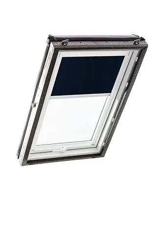 Roto Verdunkelungsrollo ZRV - Nahezu vollständige Verdunkelung für Roto Dachfenster - Seitenzug- & Springrollos mit robustem Aluminium und beschichtetem Stoff für optimale Verdunkelung und Sichtschutz. Ideal für Roto Dachfenster der Baureihe Designo R4/R7 und Classic 43/73.