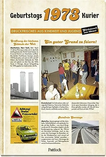 - Geburtstagskurier: Druckfrisches aus Kindheit und Jugend | Originelle Geschenkidee zum 50. Geburtstag (Geschenke für runde Geburtstage 2023 und Jahrgangsbücher) 1973