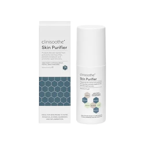 Clinisoothe Gesichtswasser Clinisoothe+ Skin Purifier, 1-tlg. - Gesichtsreiniger mit innovativer hypochloriger Technologie, schützt vor Umweltschäden und beruhigt empfindliche Haut, ideal bei Akne oder Ekzemen.