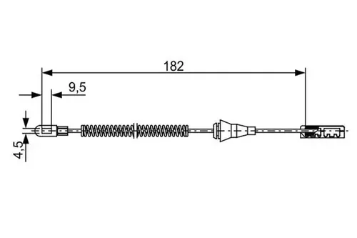 Bosch Seilzug, Feststellbremse 1 987 482 449