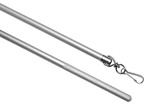 Gardinia 506 Schleuderstab, 100 cm, Aluminium in grau von GARDINIA