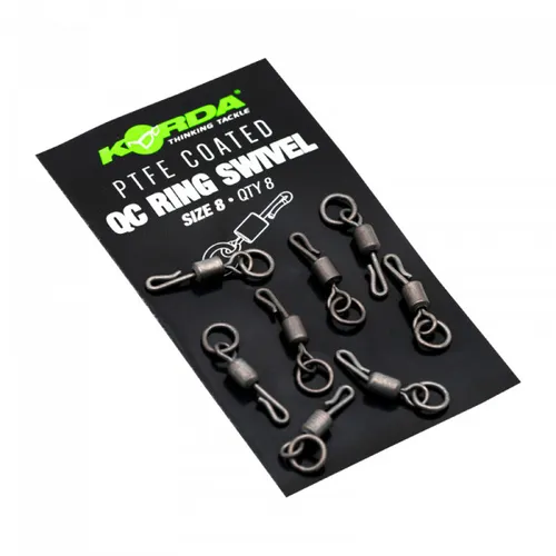 Korda PTFE QC Ring Swivel Size 8
