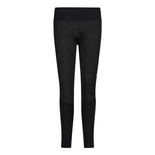 CMP Damen Fahrradleggings Schwarz Größe 44 - Outdoor-Leggings mit Dry Function Technologie für hohen Feuchtigkeitstransport und schnelles Trocknen. Ideal für intensives Radfahren und angenehmes Körperklima.