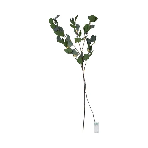 Star Trading  LED Dekozweig ,Eucalyptus', Batteriebetrieb + Timer, beleuchtete T