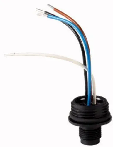 EATON Schalter Eaton 266135 M12A - Einbaustecker M12 250 V IP66, robust und wetterfest für zuverlässige Elektroinstallationen