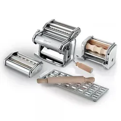 Imperia Fabbrica della Pasta Geschenkset: Nudelmaschine mit Zubehör - Nudelmaschinen: Hochwertiges Set mit Frischpastamaschine, Ravioliform und mehr für die mühelose Zubereitung köstlicher Pasta. 100% Made in Italy, ideal für Pasta-Liebhaber.