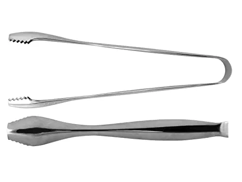 EMGA 893.094 Edelstahl 18/10 Eiswürfelzange, 18cm Länge