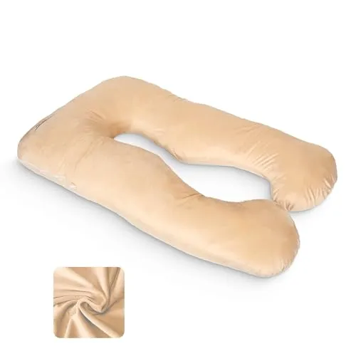 KomfortKissen Ersatzbezug in Creme, 100x150 cm von MAKOSAS