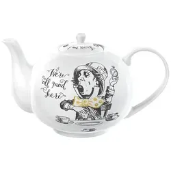 V&A Alice im Wunderland Teekanne in Geschenkbox in schwarz von Mikasa