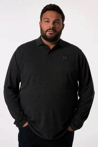 Men Plus Poloshirt für Herren, große Größen L-8XL - Stylisches Langarm Poloshirt in hochwertiger Piqué-Qualität, ideal für modebewusste Männer in Übergrößen bis 8 XL.