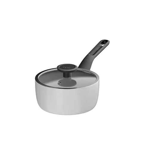 BergHOFF Leo Antihaft-Kochtopf 18 cm – Stielkasserolle mit Deckel für alle Herdarten