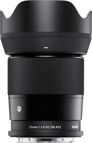 SIGMA 23mm f/1.4 DC DN Contemporary für Fuji X - Objektiv für spiegellose Kameras, bietet eine lichtstarke f/1.4 Blende für exzellente Aufnahmen bei schwachem Licht und kreative Bildgestaltung.