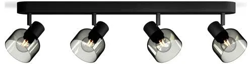 Philips Sleet Deckenstrahler E14 Schwarz - Eleganter Deckenstrahler mit beweglichen Spotköpfen, ideal für individuelle Lichtgestaltung in Ihrem Wohnraum. Nutzt E14 Leuchtmittel bis 25W, um perfekte Akzente zu setzen.