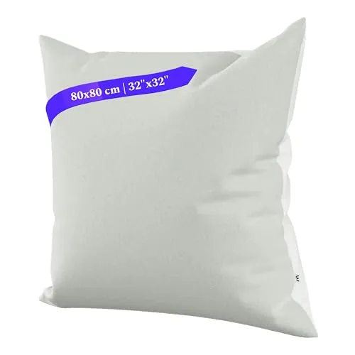 Wolkenfeld Kopfkissenbezug 80x80 Hellgrau/Weiss- Öko-Tex-Zertifiziert - superweich und bügelfrei - superweicher Kopfkissenbezug 80x80 mit verdecktem Reißverschluss - Hochwertiger