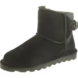 BEARPAW Betty Damen Winterstiefelette Lammfellstiefel Boots 2713W Schwarz, Schuhgröße:37 EU - Schwarz - 37